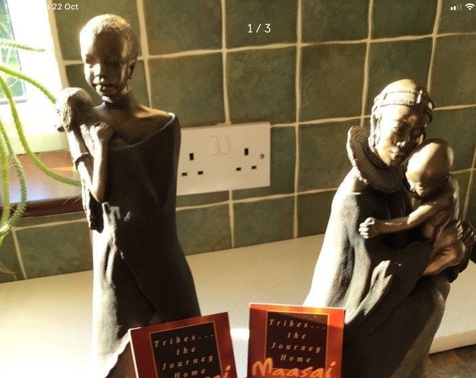 2 Vintage Maasai Limited Edition Soul Journey Figurines Etsy UK