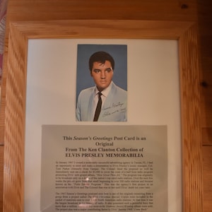 Cartão postal de felicitações das temporadas de Elvis Presley 1967 (emoldurado)