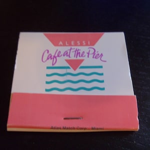 Alessi Cafe at the Pier St. Petersburg, FL Matchbook (Unused)