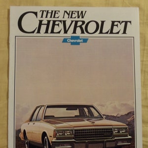 Chevrolet Caprice and Impala 1980 Original Sales Brochure