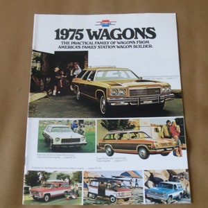Chevrolet Wagons 1975 Original Sales Brochure