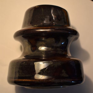 Brown Porcelain/Ceramic Unmarked Insulator U 241