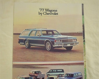Chevrolet Wagons 1977 Original Sales Brochure ( 22 pages)