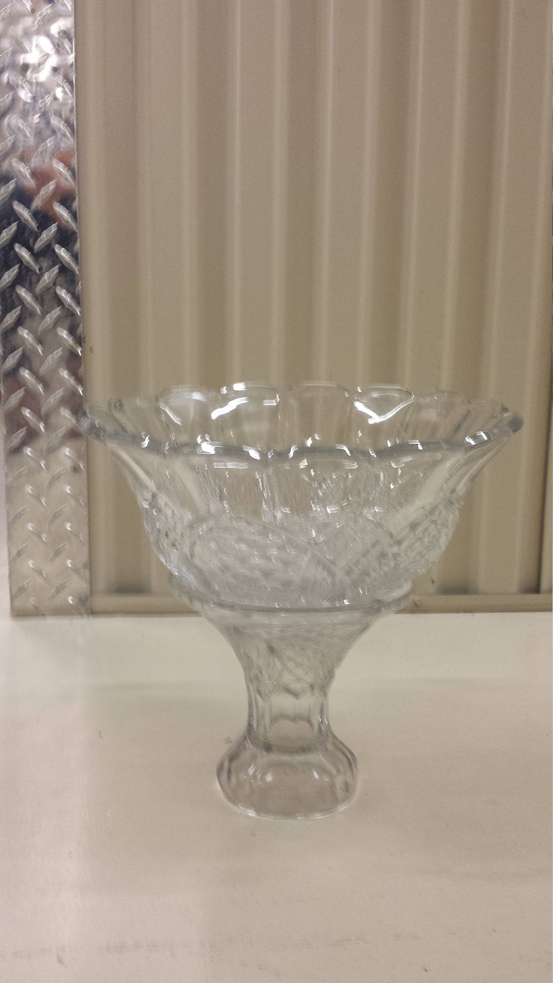 Depression Glass Punch Bowl 2 Piece Etsy