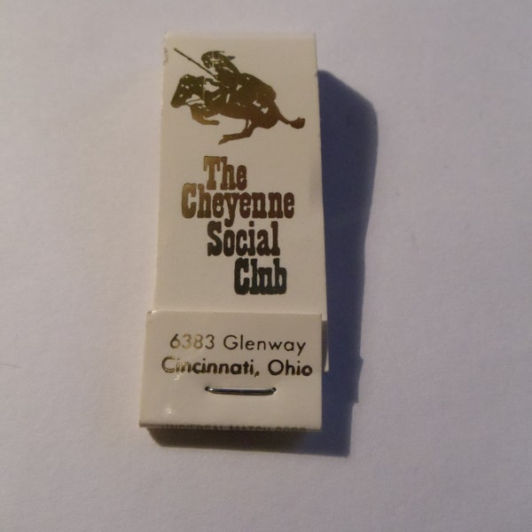 The Cheyenne Social Club/Western Bowl Cincinnati, Ohio Matchbook (Unstruck)