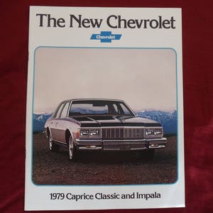 Chevrolet Caprice and Impala 1979 Original Sales Brochure (16 pages)