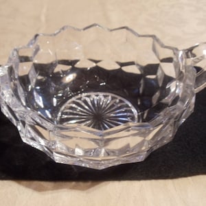 Fostoria American Clear #2056 4 1/2&quot; Handled Nappy