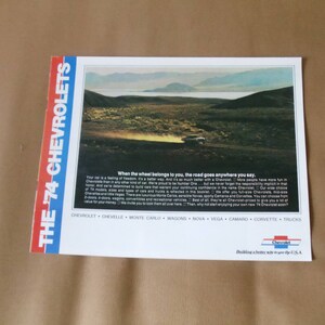 Chevrolet Line 1974 Original Sales Brochure