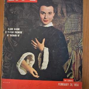 Life Magazine, 20 februari 1956 (Claire Bloom)