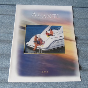 Avanti Boats 1998 Brochure commerciale originale (16 pages)