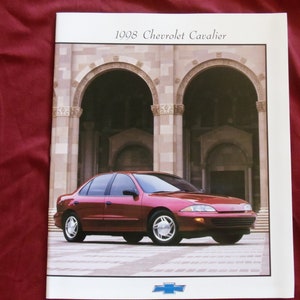 Chevrolet Cavalier 1998 Original Sales Brochure (34 pages)
