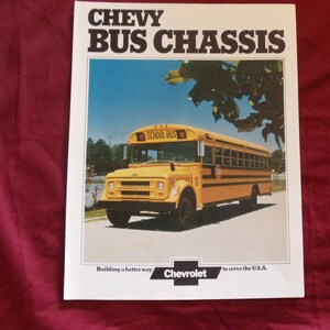 Chevrolet Bus Chassis 1974 Original Sales Brochure (4 pages)
