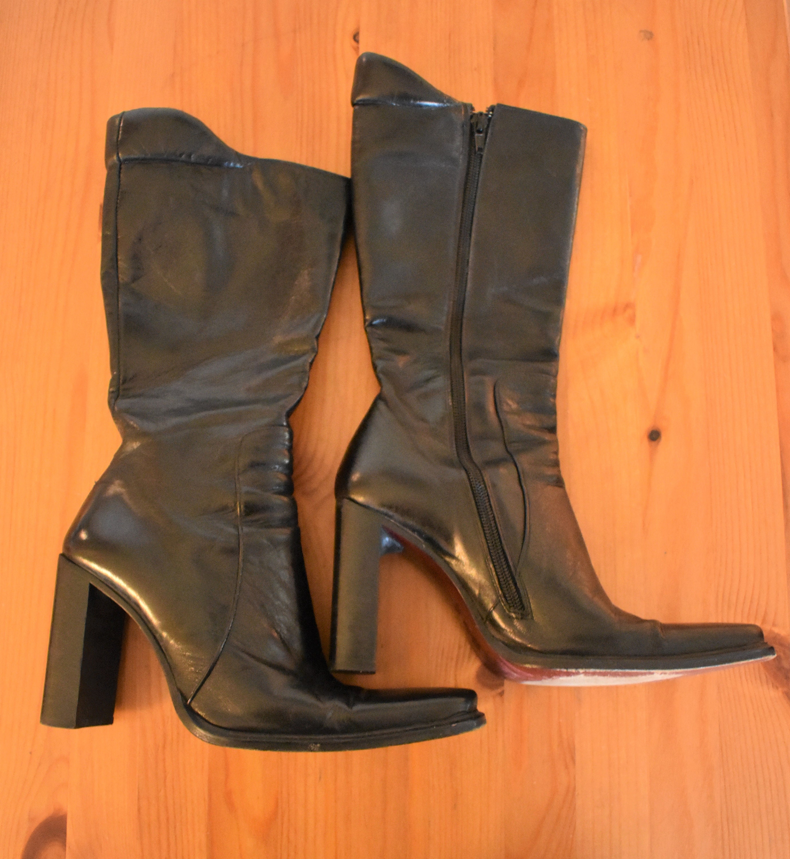 Vero Cuoio Italian Leather Boots vintage | Etsy