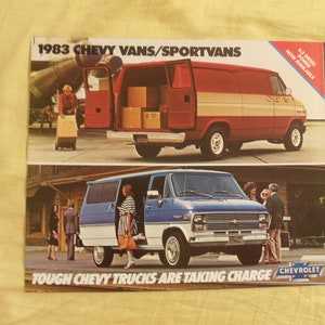 Chevrolet 1983 Sport Vans Original Sales Brochure (14 pages)