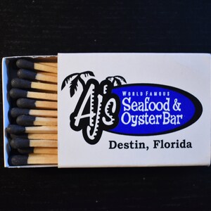 AJ&#39;s Seafood and Oyster Bar Destin, FL Matchbox (Unbenutzt)