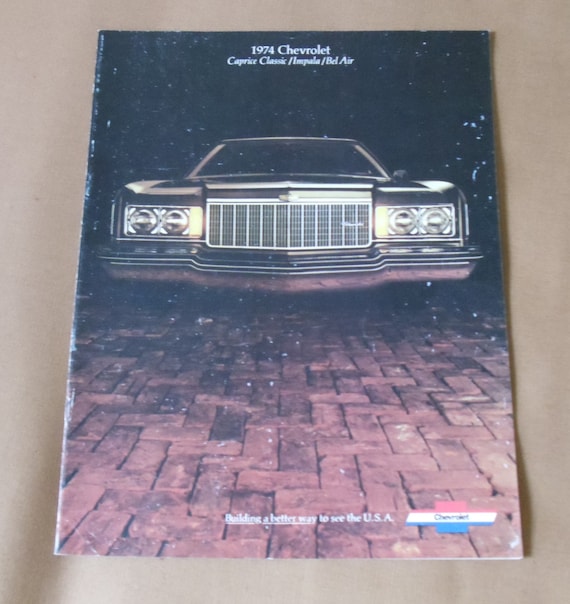 1972 Chevrolet Chevy Impala Caprice Bel Air 20-page Car Sales Brochure Catalog