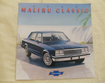 Chevrolet Malibu Classic 1982 Original Sales Brochure ( pages)