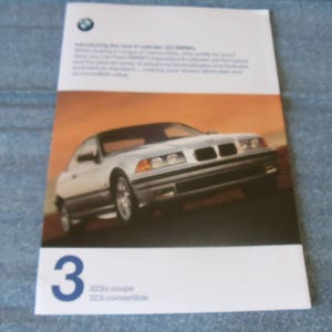 BMW 323i/323is Coupe 1997 Original Sales Brochure