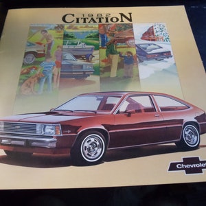 Chevrolet Citation 1982 Original Sales Brochure (16 pages)
