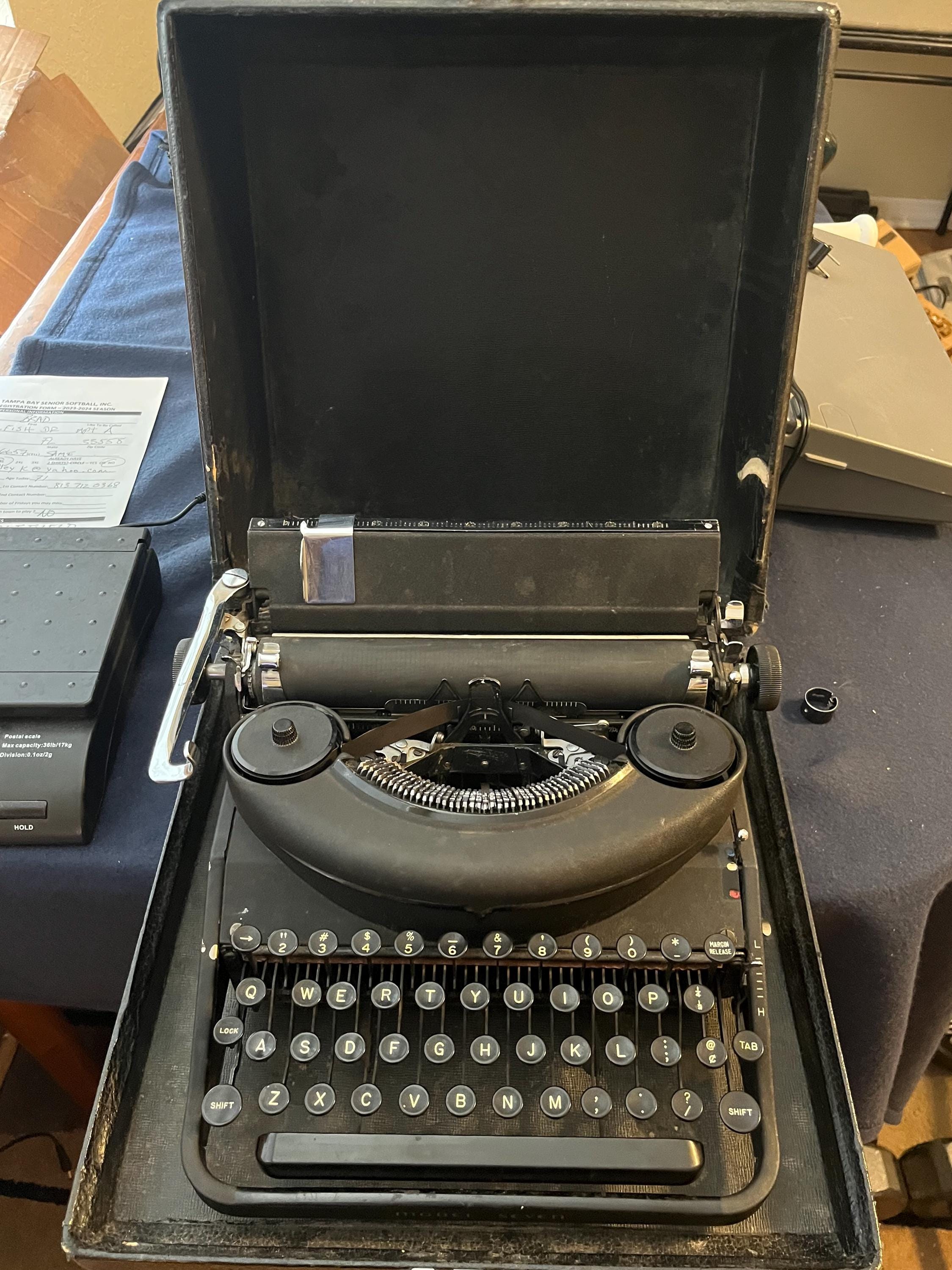 Remington Rand Model Seven Portable Typewriter - Etsy