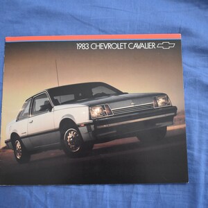 Chevrolet 1983 Cavalier Original Sales Brochure (20 pages)