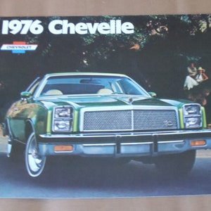 Chevrolet Chevelle 1976 Original Sales Brochure (12 pages)
