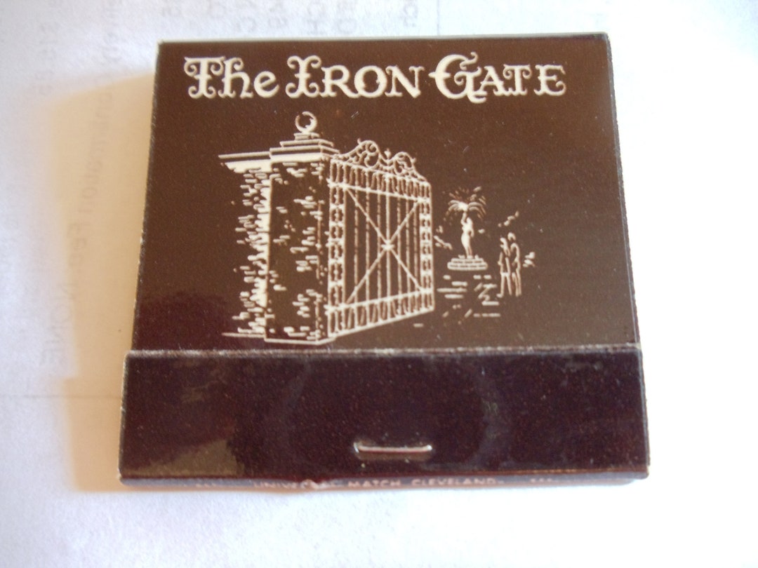 The Iron Gate Restaurant Westlake, OH Matchbook unused Etsy