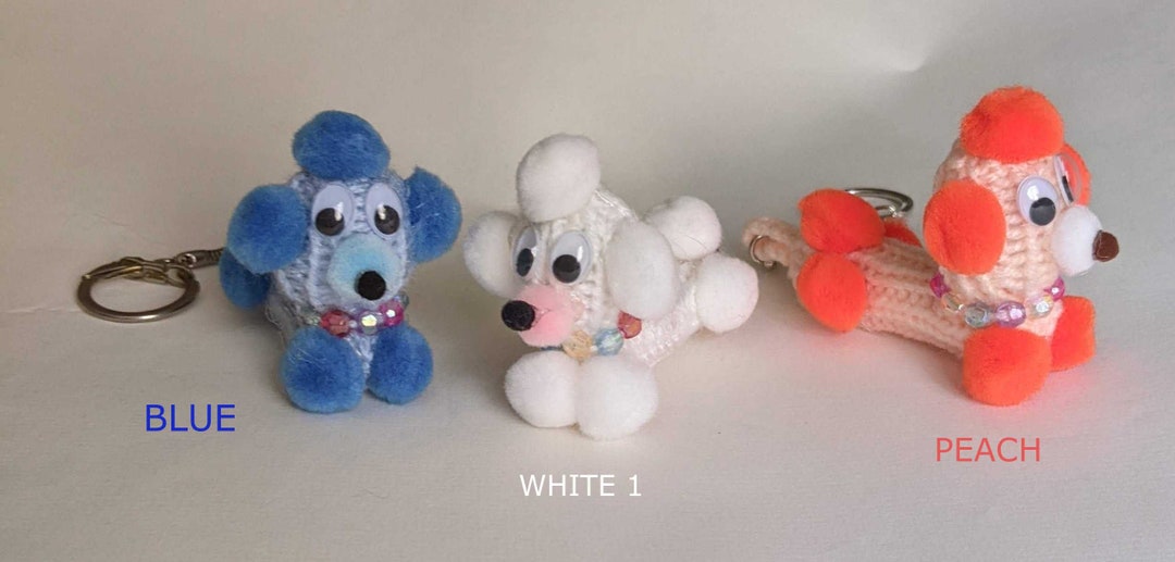 Oodles of Poodles Knit Poodles Key Chains Knit Poodle Etsy