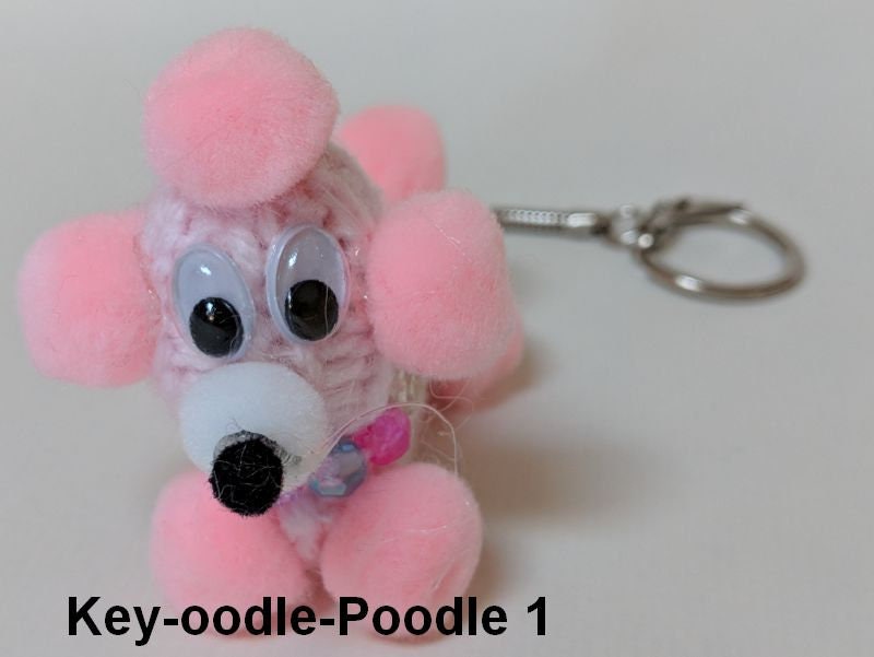 Oodles of Poodles knit poodles key chains knit poodle Etsy