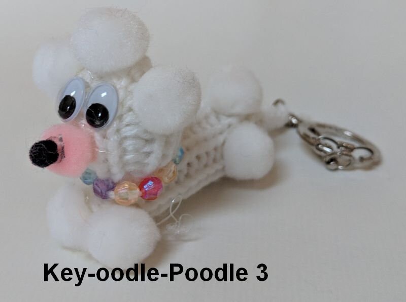 Oodles of Poodles knit poodles key chains knit poodle Etsy