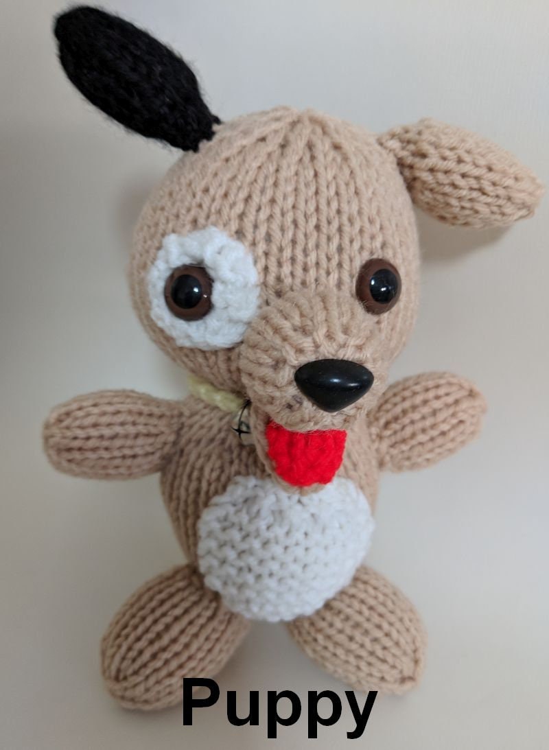 Knitted Stuffed Animals Unique Knit Animals Collectible Knit Etsy