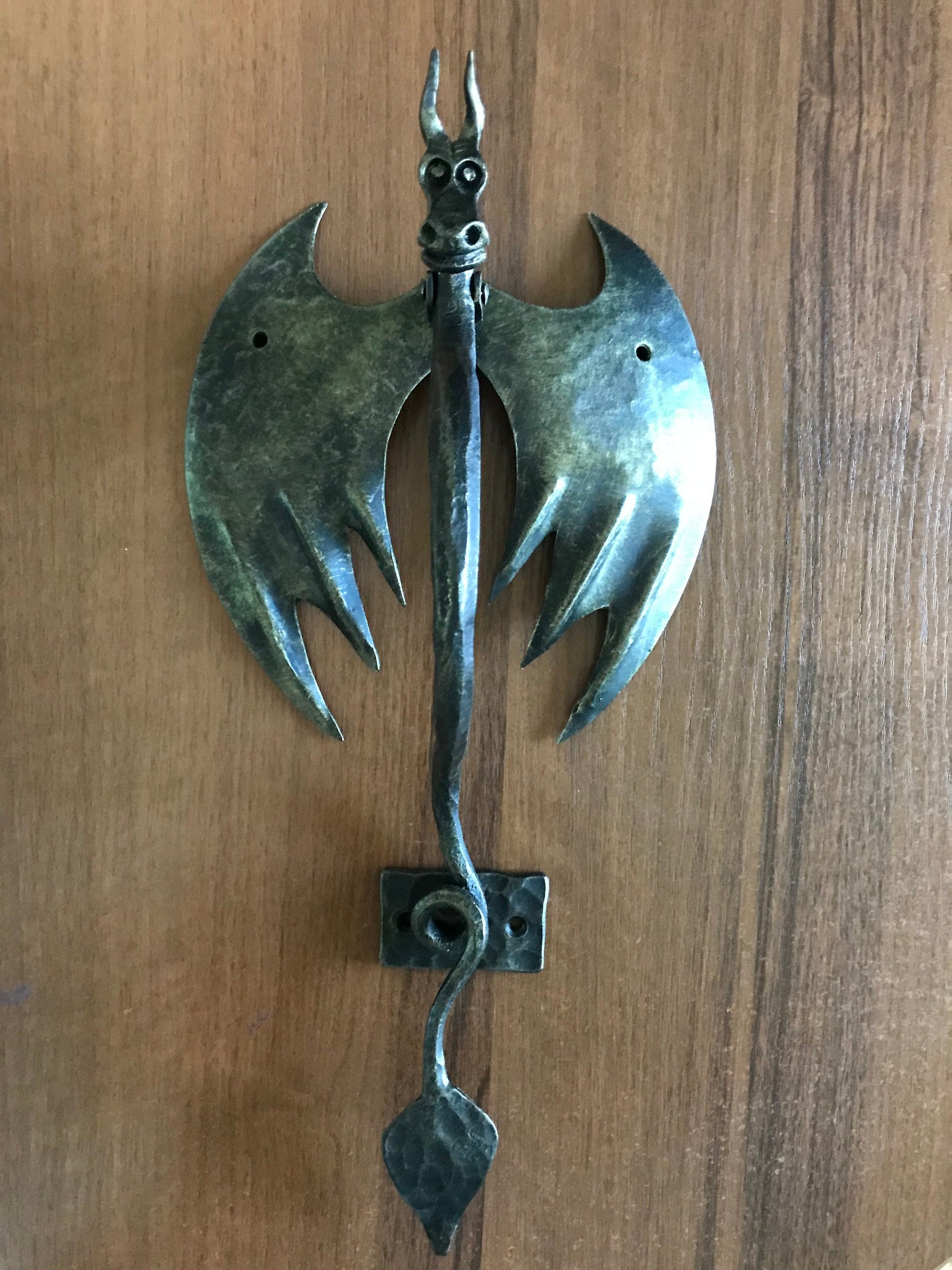 Door knocker dragon Etsy