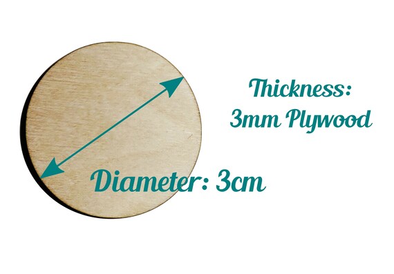 Disco In Legno MDF A Cerchi – Decorazione Fai Da Te, 3 – 50 Cm - Foto 3