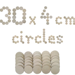 10 X 26mm Round Flat White Wooden Discs, White Wood Cabochons, Painted  White Discs, Craft Shapes, Wood Shapes 