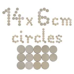 Wooden Circle Shapes, 14x 6cm Craft Disc Plaque Wood DIY Decoration Plywood