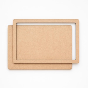 6 × 4" Frame with Round Corners – MDF DIY Frame Kit