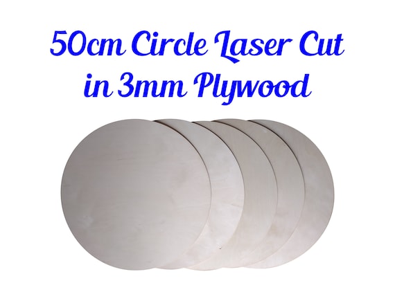 50cm Large Birch Plywood Circle Disc - Craft Wood Shape For DIY, Decoration, Plaque