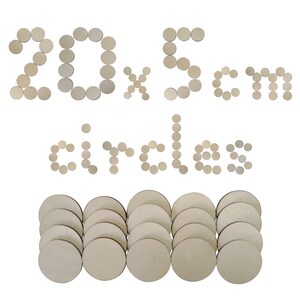 Wooden Circle Disc Plaque 5cm 20 pieces Craft Shapes Wood DIY Decoration Plywood