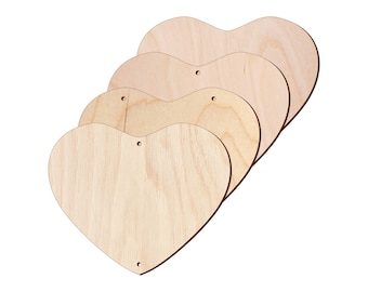 Tamaño de madera 10 a los 30cm de la muestra de la tarjeta del día de San Valentín de las placas de madera de la capa del arte de la forma del corazón