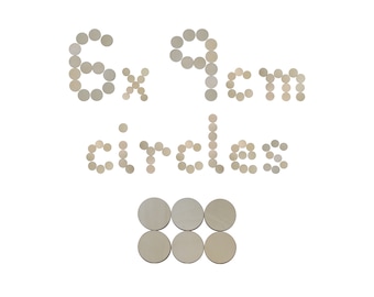 Wooden Circle Craft Shapes Disc Plaque 9cm 6 pieces  Wood DIY Decoration Plywood