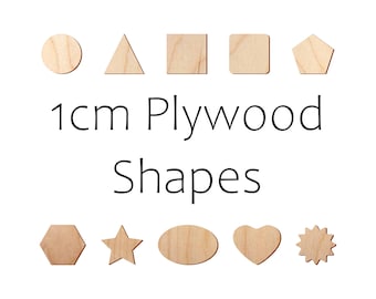 1cm Wooden Plywood Shape Perfect for Making Earrings  Tags Craft DIY Decoration Blank - Quantity Discount