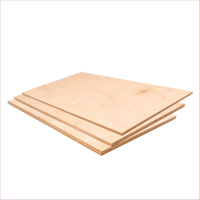 3mm Birch Plywood Sheet B/BB – Laser Safe Plywood for CNC and Laser Cutting image 2