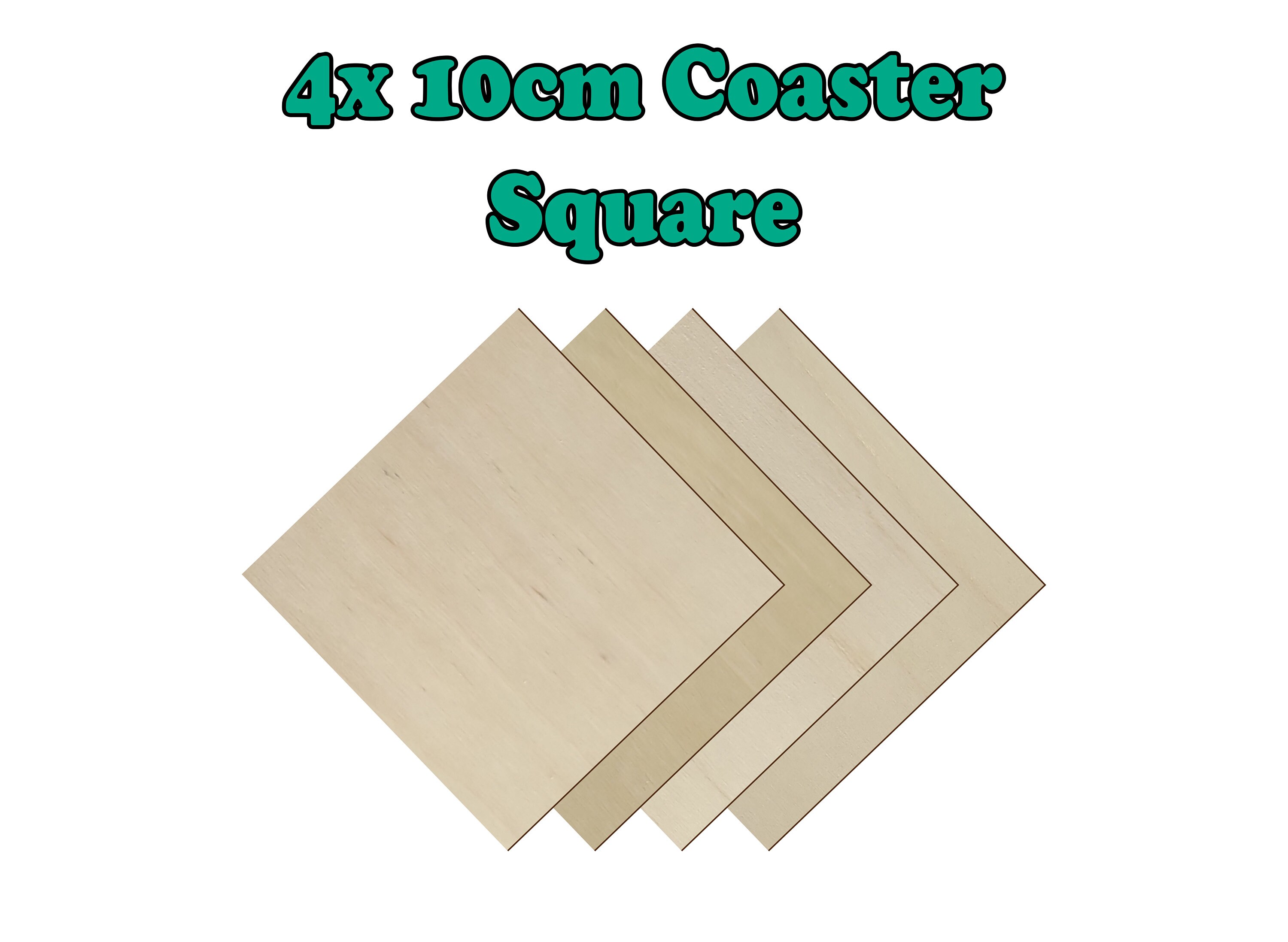 thumbnail image 2 of Wooden Coaster Set – Nonagon Shape, Birch Plywood, Set Of 4 – Craft Art Gift 2 of 4