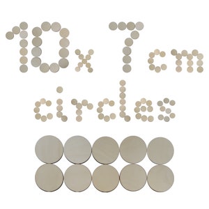 Wooden Circle for Craft Disc Plaque 7cm 10 pieces Shapes Wood DIY Decoration Plywood