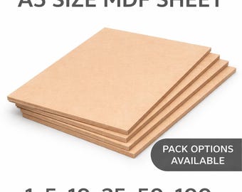 A5 MDF Sheets 3mm | Laser Cut Craft Boards | MDF Sheets for DIY, Painting, Engraving & Laser Cutting