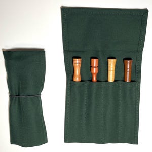 Turkey Hunting Pot Call Striker Roll-Up - Holds 4 Strikers