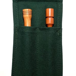 Turkey Hunting Pot Call Striker Roll-Up - Holds 2 Strikers