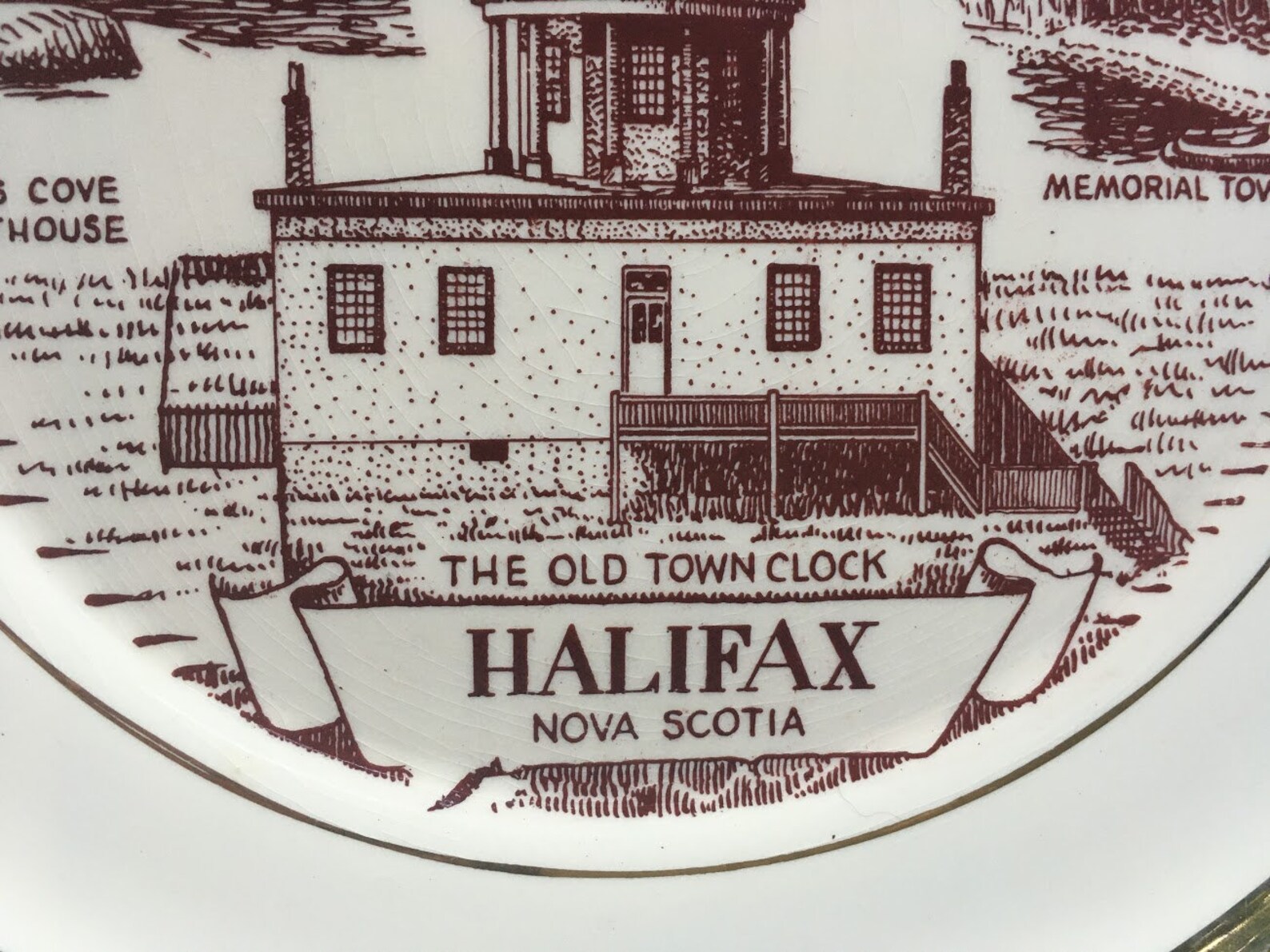 Halifax Nova Scotia Historical Souvenir Plate Etsy