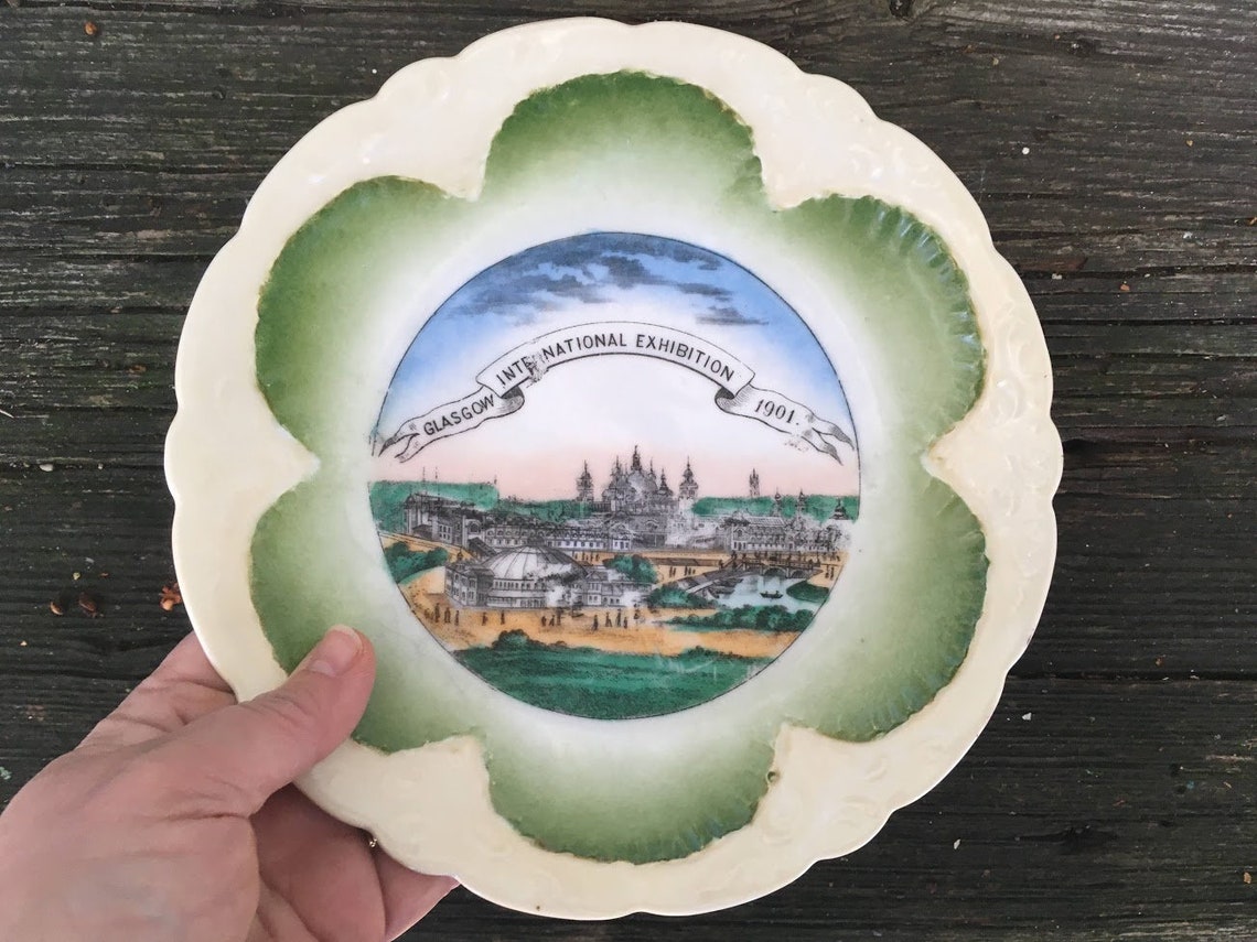 Glasgow International Exhibition 1901 Souvenir Plate Etsy