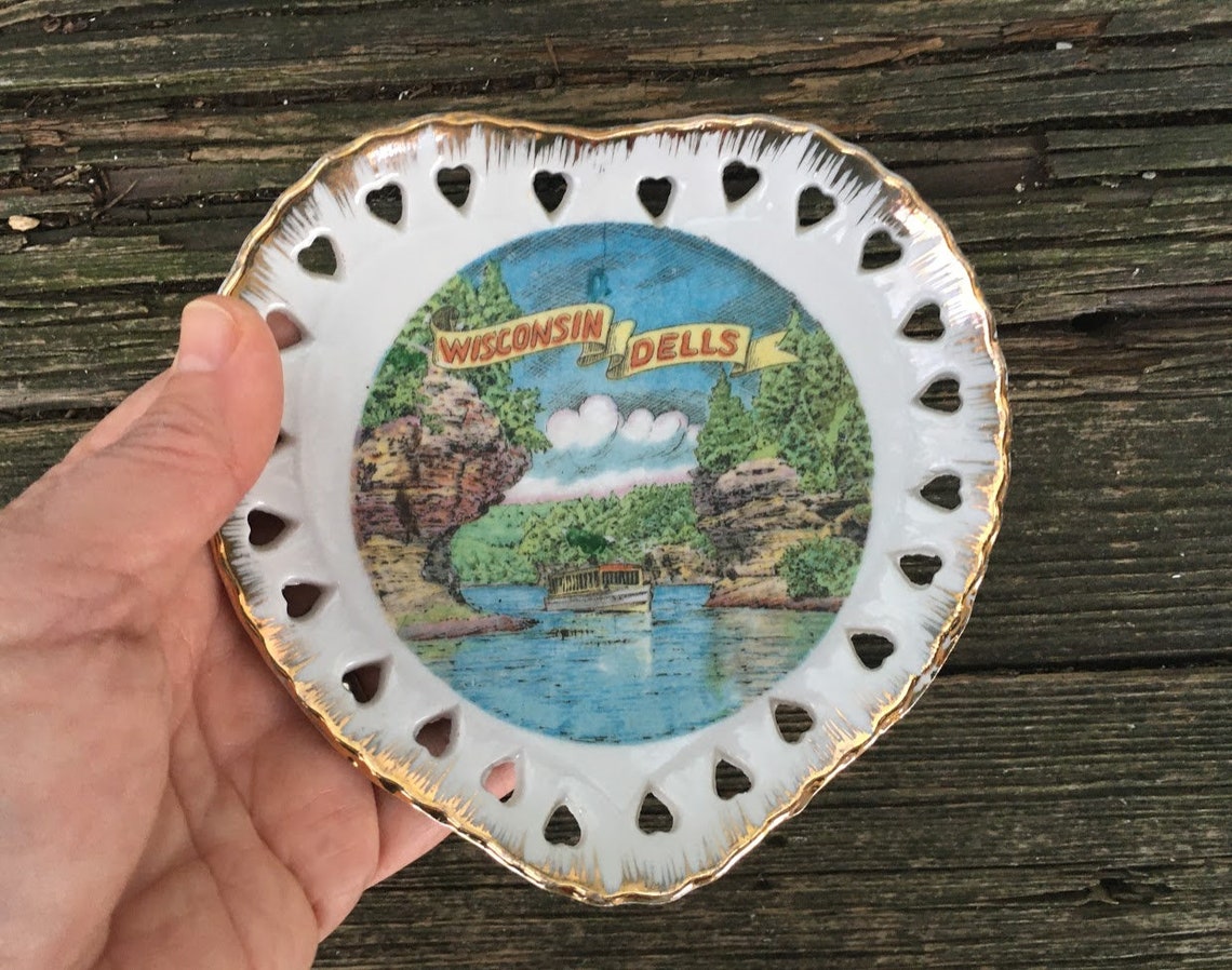 Wisconsin Dells Souvenir Plate Etsy
